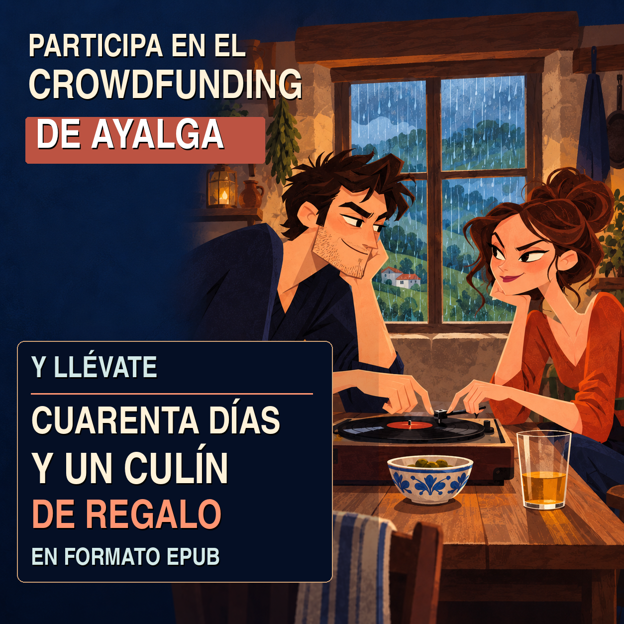 Participa en el crowdfunding de Ayalga y llévate Cuarenta días y un culín de regalo en formato EPUB