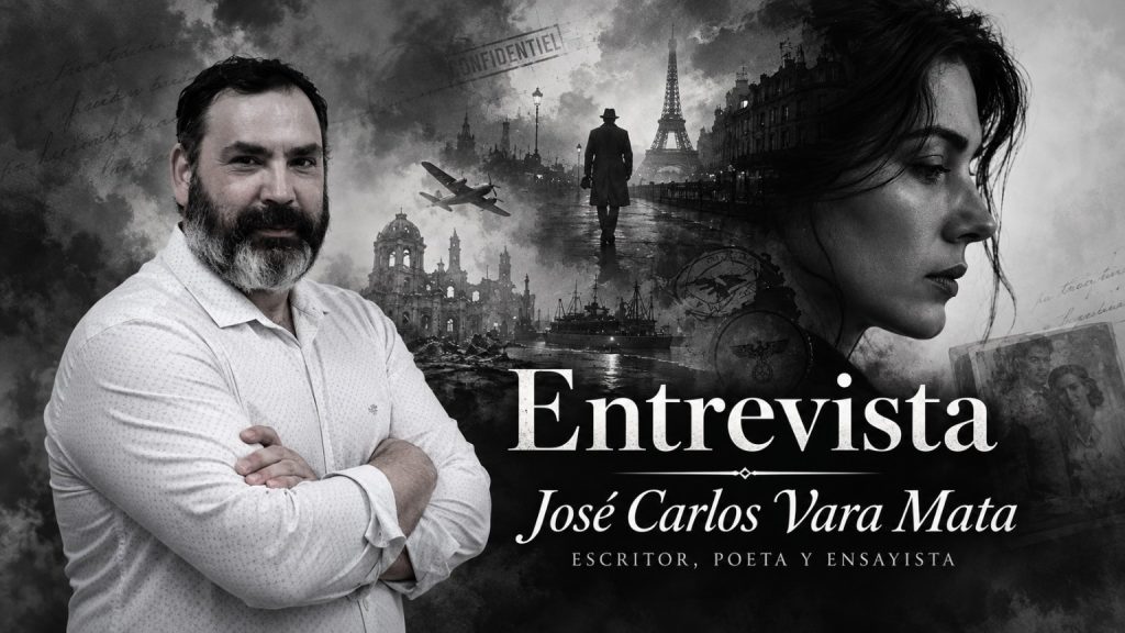 Banner de la entrevista a José Carlos Vara Mata, escritor, poeta y ensayista