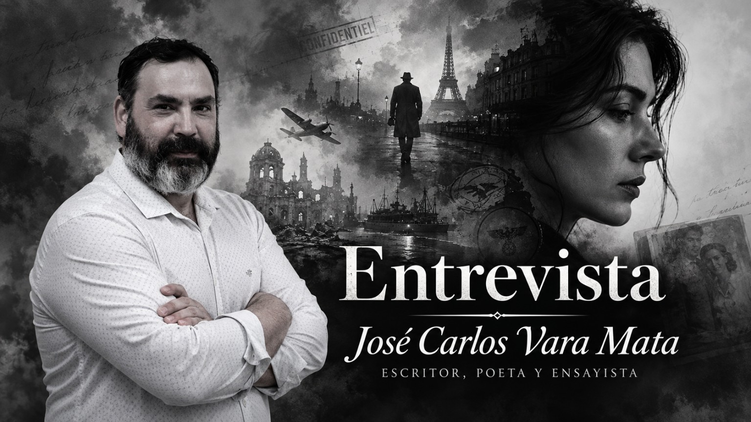 Banner de la entrevista a José Carlos Vara Mata, escritor, poeta y ensayista