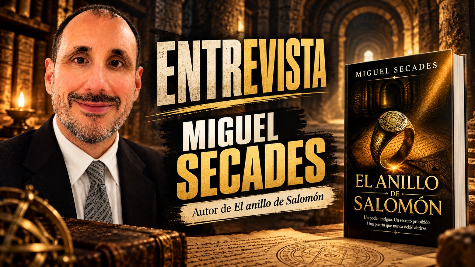 Entrevista a Miguel Secades, autor de El anillo de Salomón