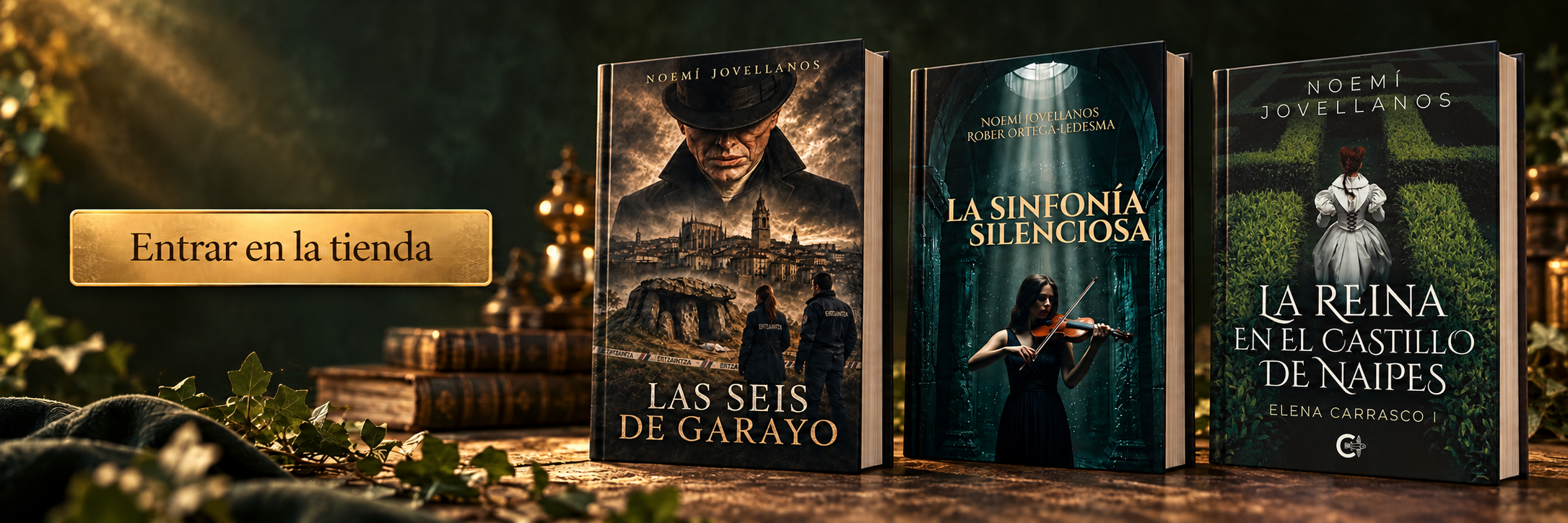 Entrar en la tienda de NJ: Las seis de Garayo, La sinfonía silenciosa y La reina en el castillo de naipes