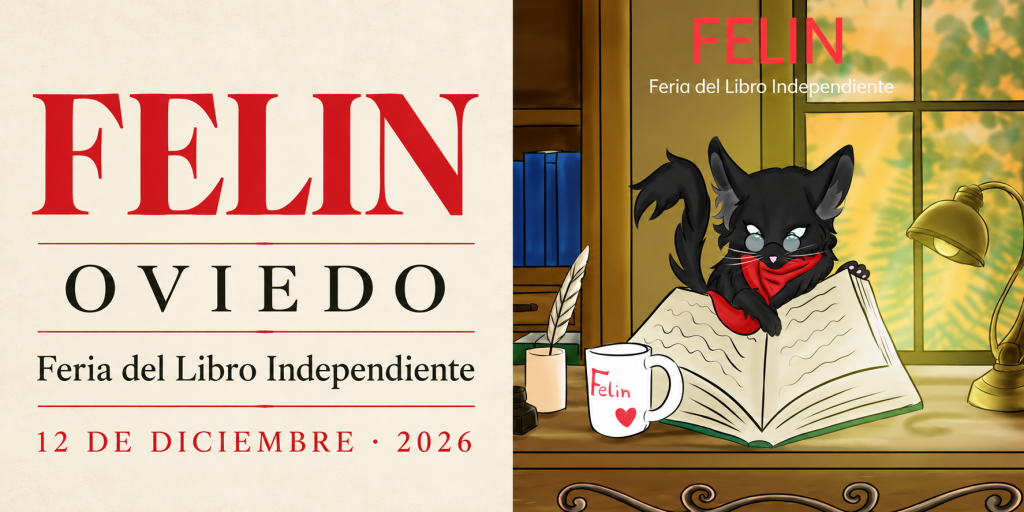 Banner de FELIN, Feria del Libro Independiente de Oviedo, el 12 de diciembre de 2026